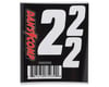Related: Dan's Comp Stickers BMX Numbers (White) (2" x 2, 3" x 1) (2)